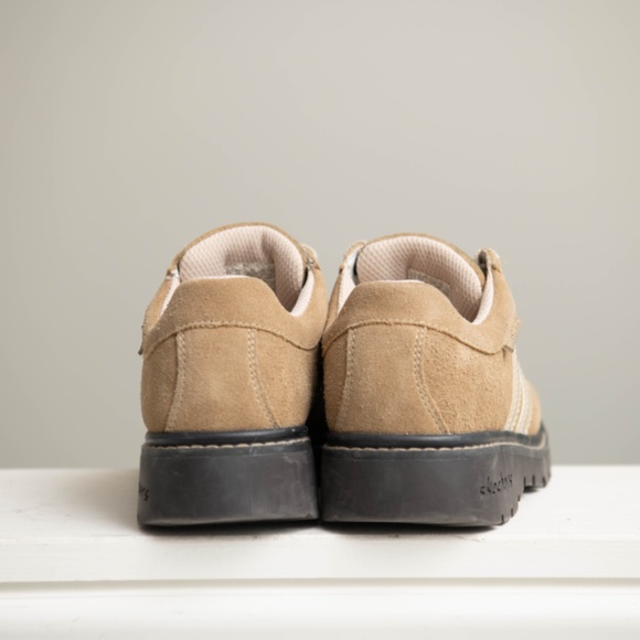 VTG Sketchers Platform Chunky Y2K 90s Grunge Suede Shoes Womens Sz 6.5 Brown Tan - Picture 5 of 8
